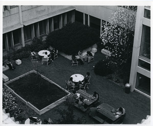 Whitmore Administration Building courtyard