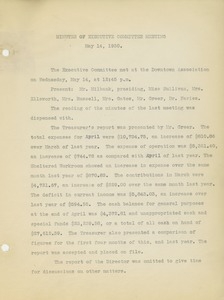 Minutes of Executive Committee meetings of the Institute for the Crippled and Disabled