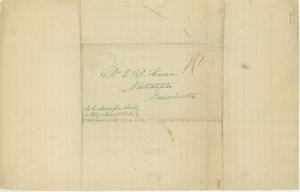 Letter from James C. Fuller to Erasmus Darwin Hudson