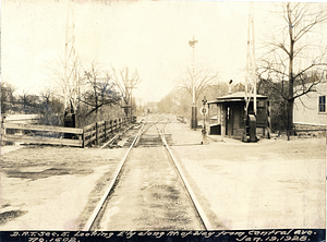 Looking easterly along right of way from Central Avenue