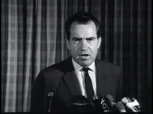 Nixon; American Experience; Nixon departs Saigon speech, 1964