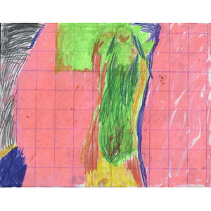 Colorful drawing from a student at the International School of Kenya