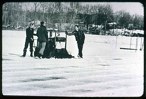 Lilly Pond cutting ice