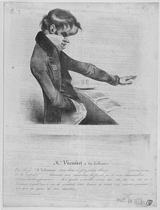 Mr. Viennet à la Tribune. Que dis-je! (Mr. Laboissière, vous dites de fort jolies choses)…….. servons-nous de la cupidité…….. donnons aux ministres les fonds qu’ils nous demandent…… et votons des lois repressives la légalité actuelle nous tue etc. etc. etc. etc. etc.. l’orateur a parlé sur ce ton là pendant trois heures et trente-cinq minutes personne n’a pris la peine de lui répondre.