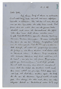 Letter from Eberhard Koebel to Helmut Hirsch, February 15, 1936