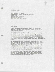 Letter from Mark H. McCormack to Richard J. Munro