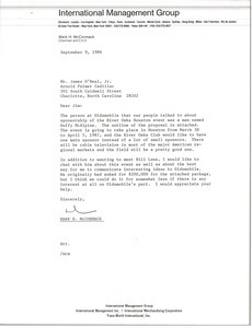 Letter from Mark H. McCormack to James O'Neal
