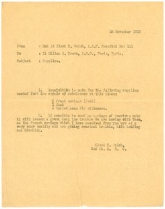 Letter from Lloyd E. Walsh to Milton R. Brown