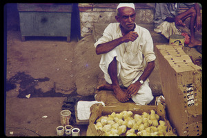 Street vendor selling chicks
