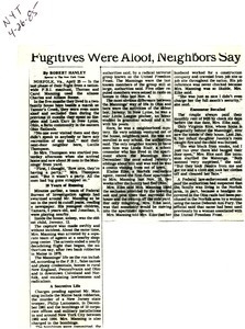 Fugitives were aloof, neighbors say