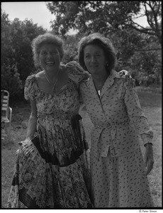 My Wedding: Andrea Simon posing with unidentified woman [probably Ronni's mother]