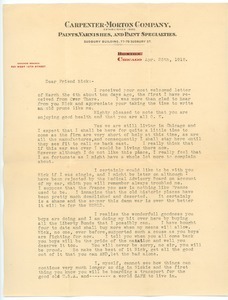 Letter from Hal to Frank F. Newth