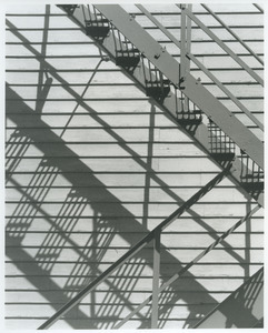 Fire escape with shadow