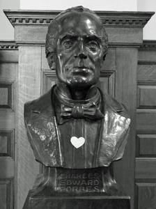 Forbes Library: bust of Charles Edward Forbes