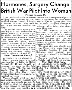 Hormones, Surgery Change British War Pilot Into Woman