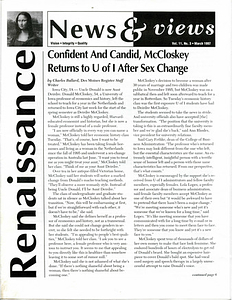 Renaissance News & Views, Vol. 11 No. 3 (March 1997)