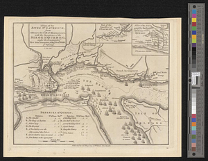 A plan of the river St. Laurence, from Sillery to the fall of Montmerenci, with the operations of the siege of Quebec; under the command of Vice Adml. Saunders & Majr. Genl. Wolfe, 5th Sept. 1759