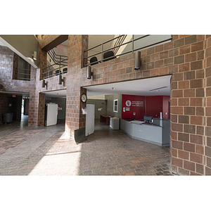 Harriet Tubman House atrium ground floor facing front desk area