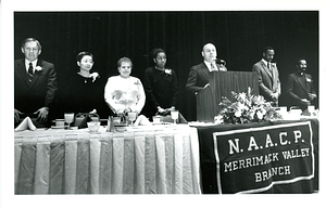 Head table at annual Martin Luther King Breakfast