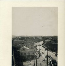 Aerial view of Mass. Ave and Mystic St