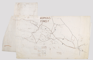 Hopkins Forest land features map