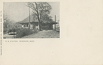 Railroad Station Riverside, Newton, Mass.