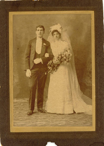 My maternal grandparents--Theresa and Benjamin Lodie wedding photo