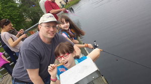 Girl scout fishing derby