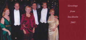 Schrock Family on the night of the Nobel banquet
