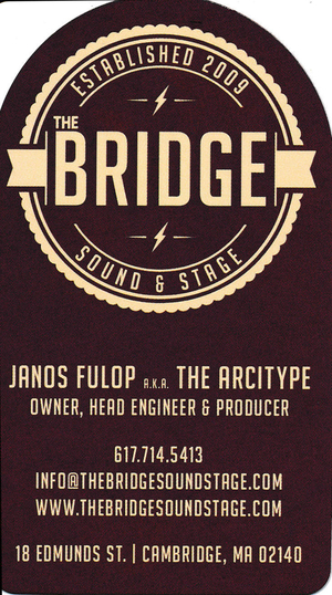 The Bridge Sound and Stage business card