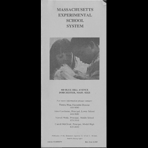 Massachusetts experimental school system.
