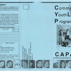 Program brochures about the Coalition for Asian Pacific American Youth