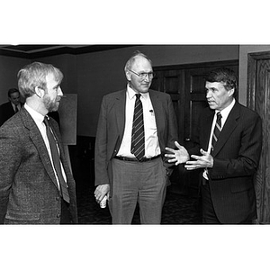 Jack McDevitt, Dean Norman Rosenblatt, and Boston Police Commissioner Mickey Roache