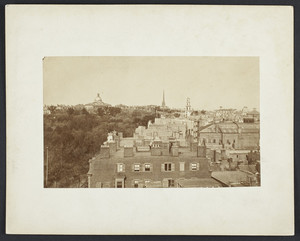 Panoramic view showing State House, Boston