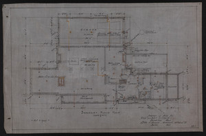 Basement Floor Plan, Drawings of House for Mrs. Talbot C. Chase, Brookline, Mass., Oct. 7, 1929