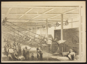 Interior view of our press-room, where are printed the Pictorial Drawing-Room Companion, and the Flag of Our Union