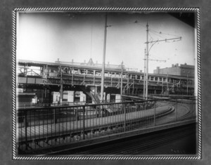 Dudley St. Station progress on Washington St. canopy