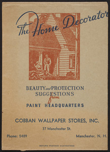 Envelope for The Home Decorator, Cobban Wallpaper Stores, Inc., 37 Manchester Street, Manchester, New Hampshire, undated