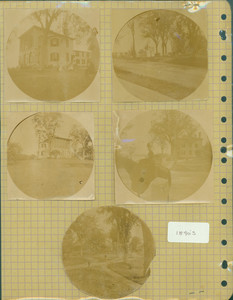 Tucker Family photograph album, exterior views and portraits, page forty-two, Wiscasset, Maine, 1890s