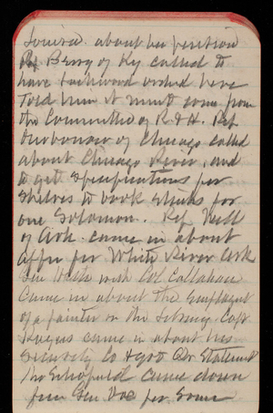 Thomas Lincoln Casey Notebook, November 1893-February 1894, 65, Louisa about her pension