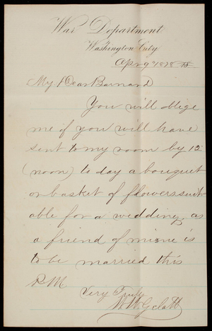 W. W. Gelatt to Barnard, April 9, 1878