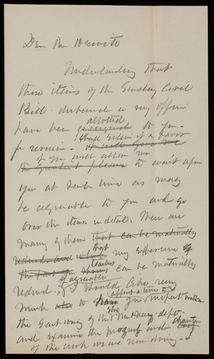 Thomas Lincoln Casey to Herbert, May 15, 1878, copy