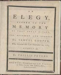 An Elegy, Sacred to the Memory of that Great Divine, the Reverend and the Learned Dr. Samuel Cooper