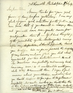 Letter from Benjamin Smith Lyman to Tokumatsu Nakajima