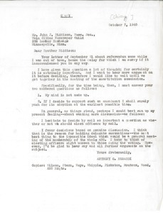 Letter from Anthony C. Berardi to John J. Biddison