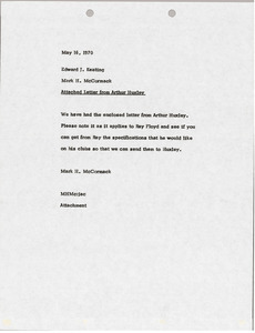 Memorandum from Mark H. McCormack to Edward J. Keating