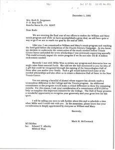 Letter from Mark H. McCormack to Ruth Jorgensen