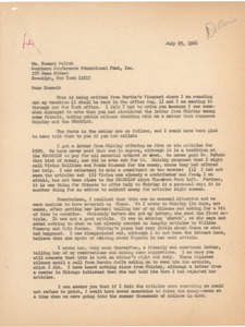 Letter from James Aronson to William Howard Melish
