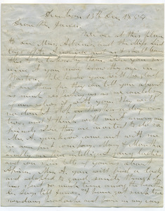 Letter from Aldin Grout to James Bailey