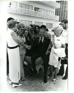 Scoop Jackson with supporters in Miami